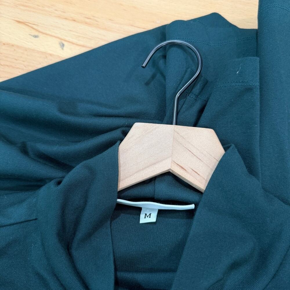 Bryn Walker Tunic Juniper Green Mock Neck Pieran Long Sleeve Medium - Picture 4 of 6